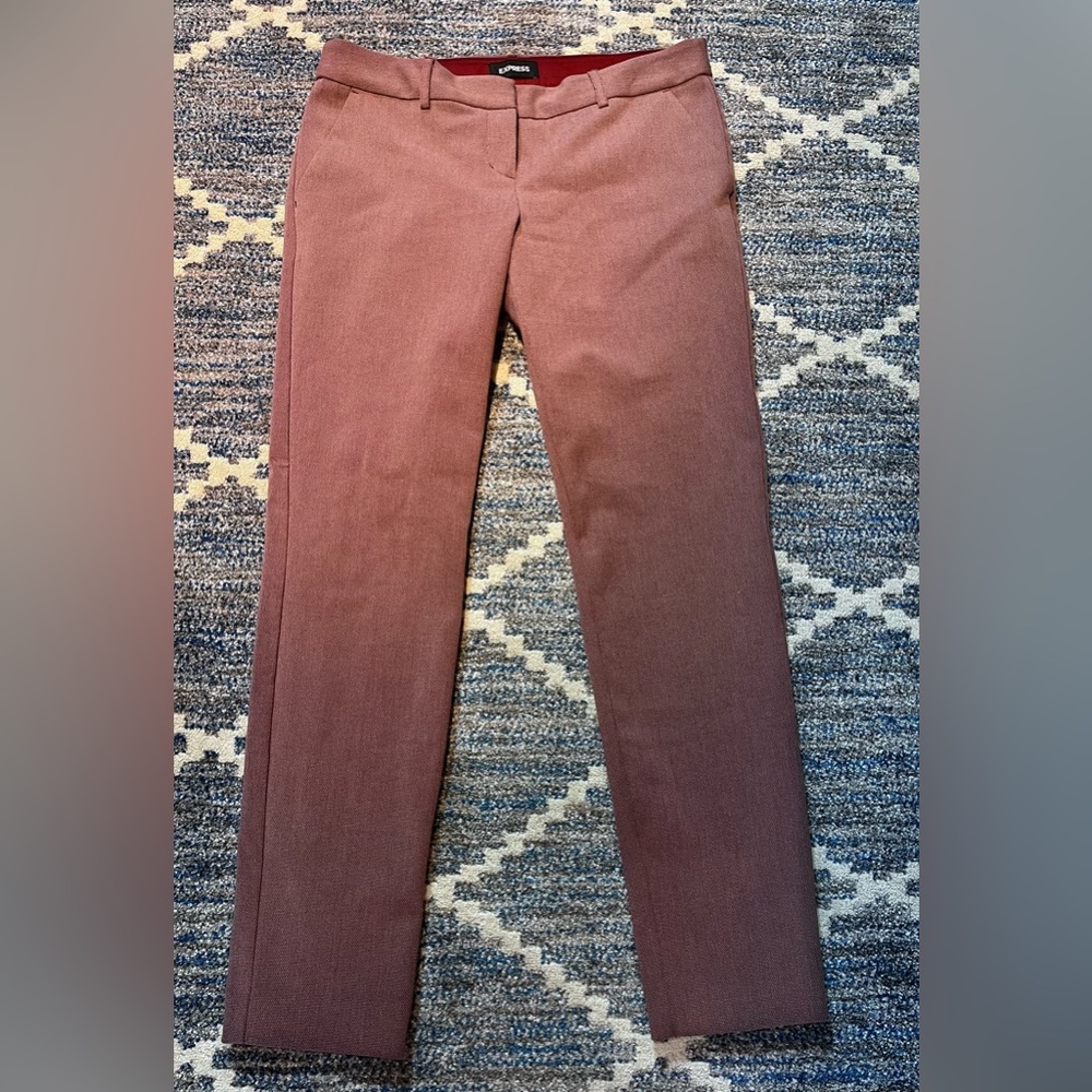 Express Size 8 long Maroon Pants